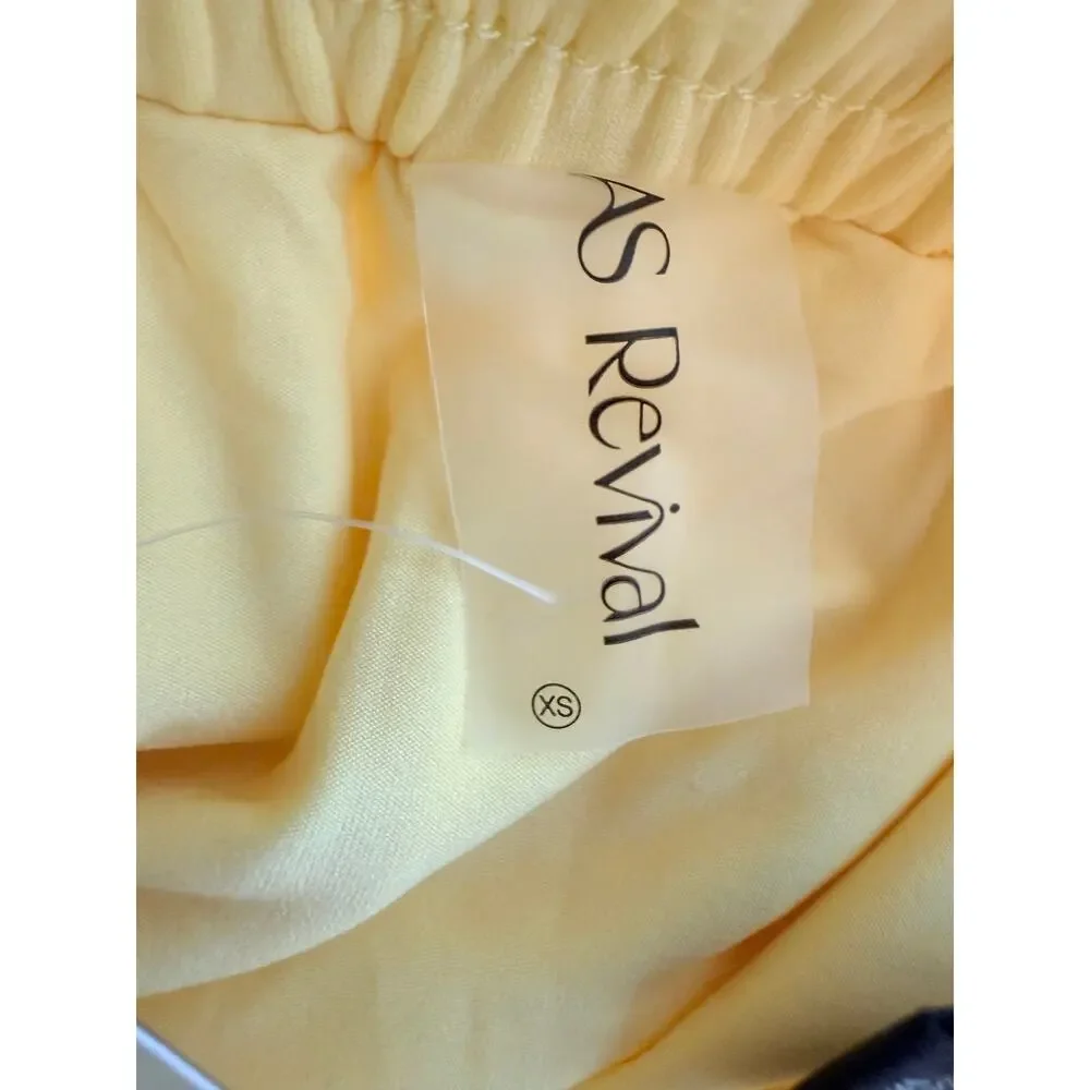 AS Revival Lemon Soft Lounge Skort XS NWT